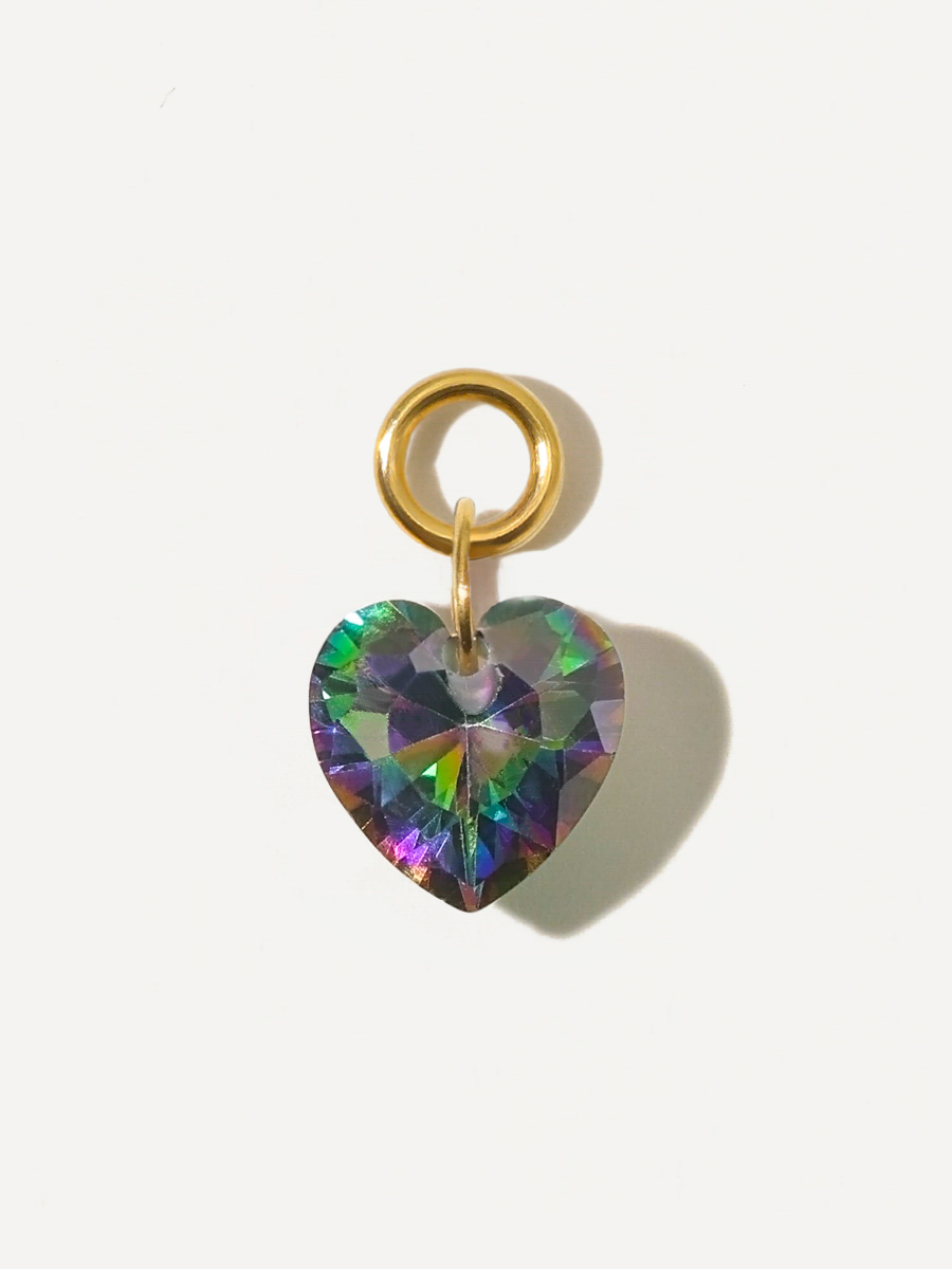 8x7,4mm Night Heart Ohrring-Charm