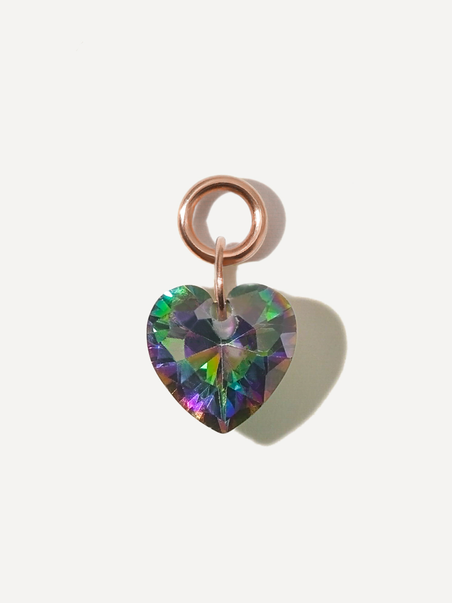 8x7,4mm Night Heart Ohrring-Charm