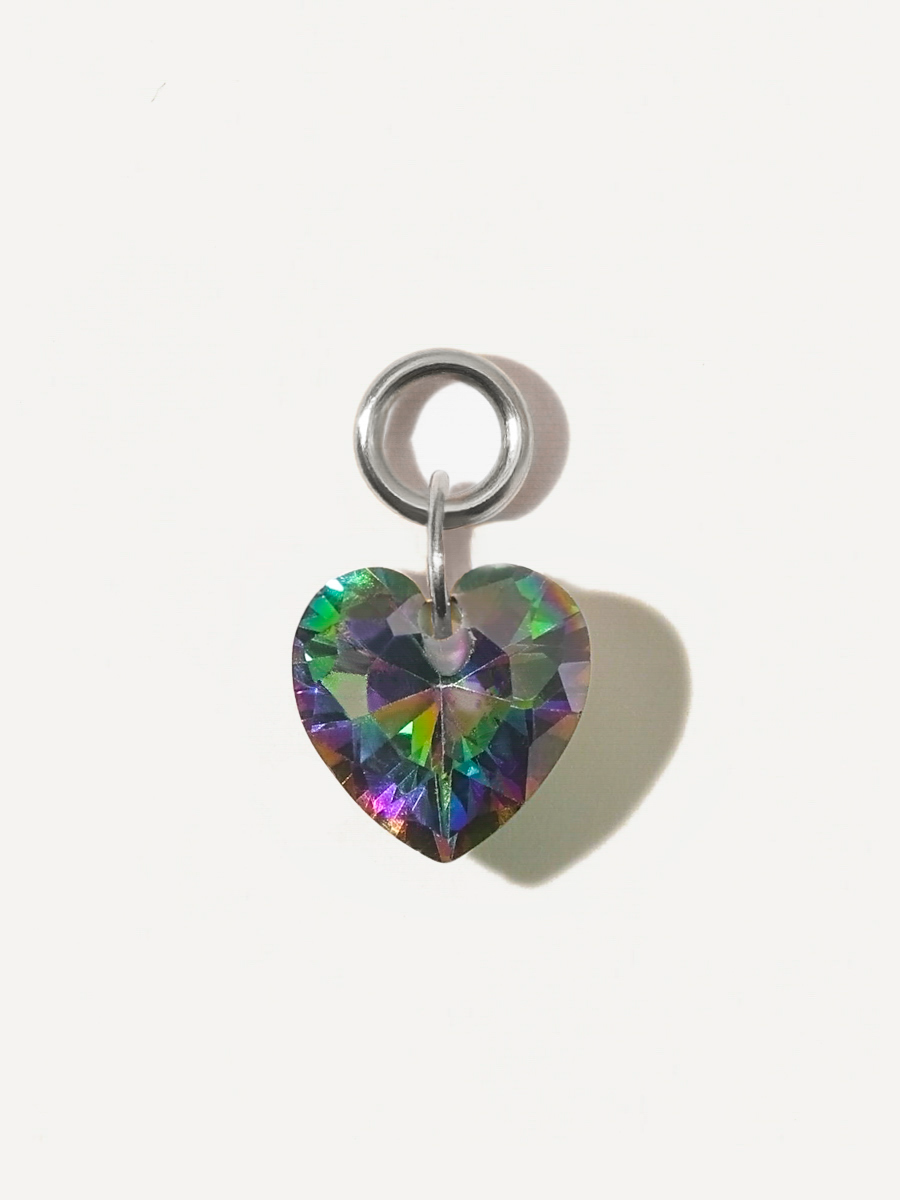 8x7,4mm Night Heart Ohrring-Charm