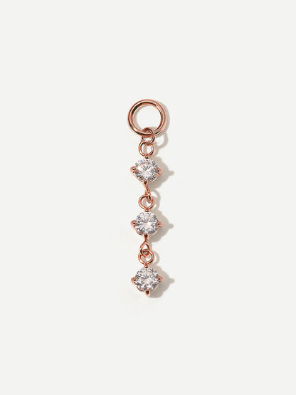 21,8x4mm Shiny Beauty Ohrring-Charm