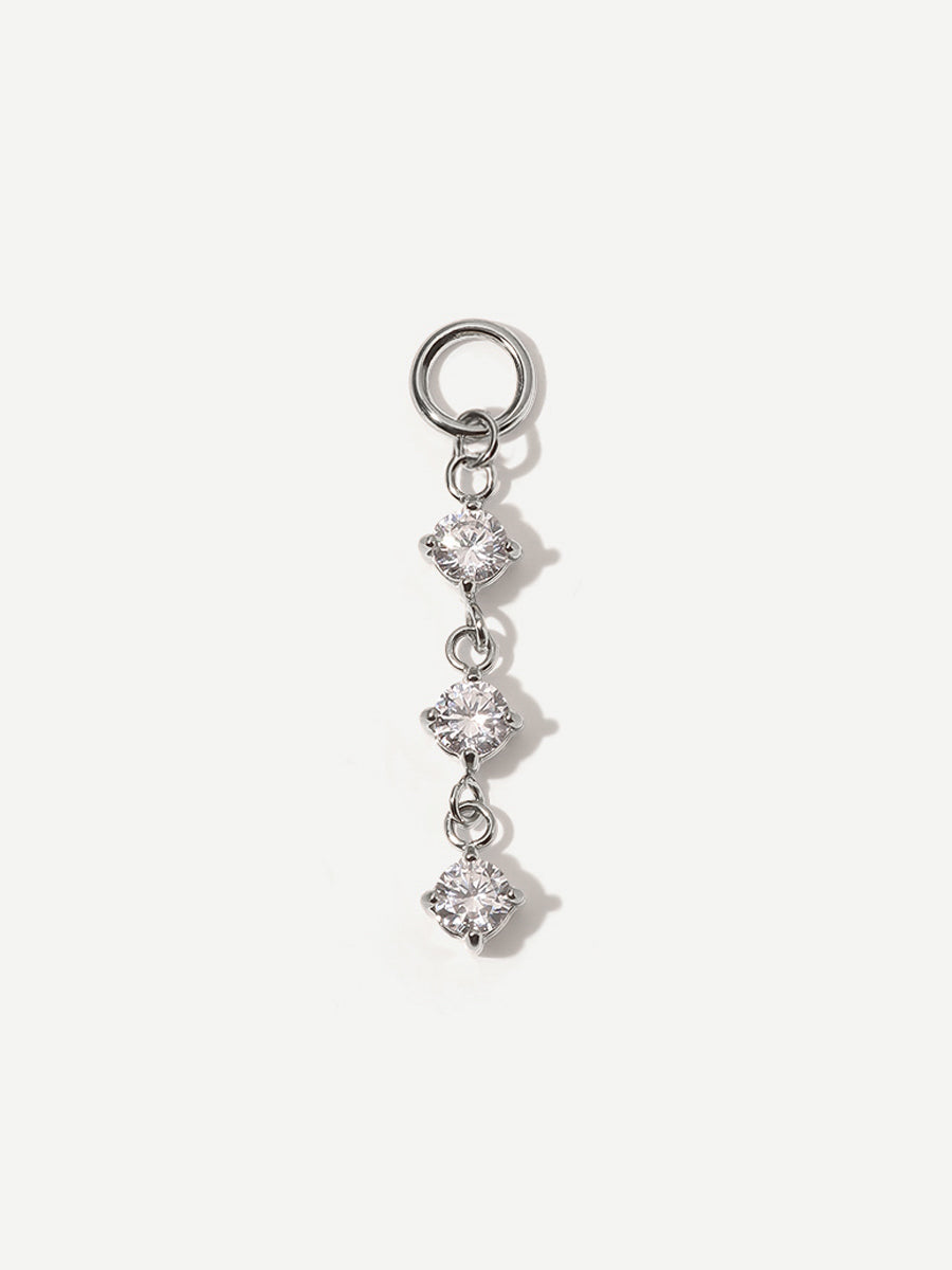 21,8x4mm Shiny Beauty Ohrring-Charm