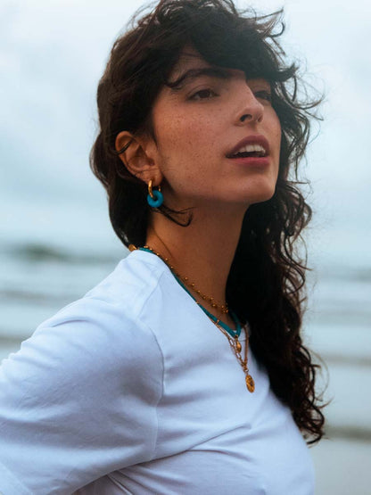 (Passend zu Ohrringen ≥ 17 mm)  Dreamy Donut Jade Green Ohrring-Charm