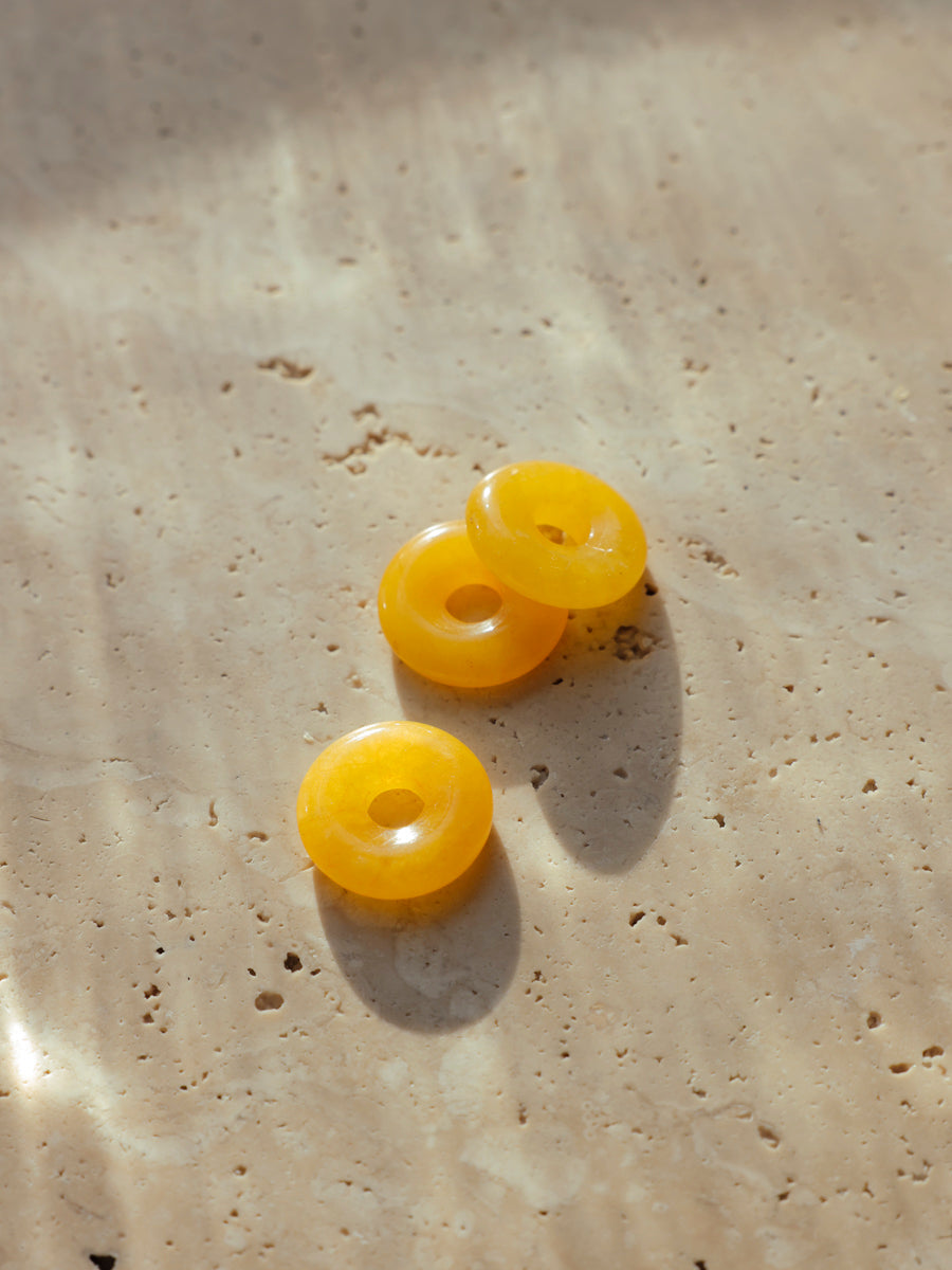 (Passend zu Ohrringen ≥ 17 mm) Dreamy Donut Yellow Ohrring-Charm