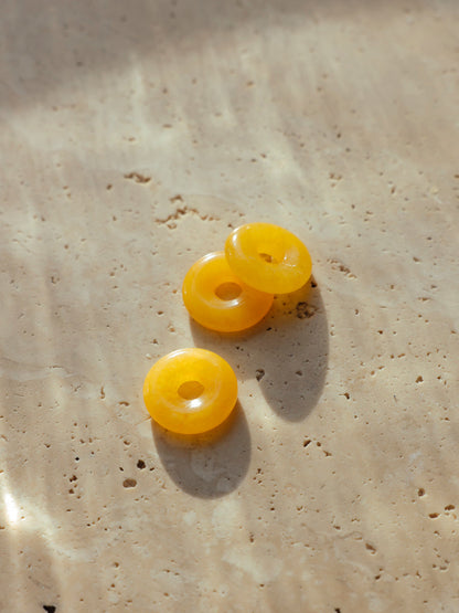 (Passend zu Ohrringen ≥ 17 mm) Dreamy Donut Yellow Ohrring-Charm