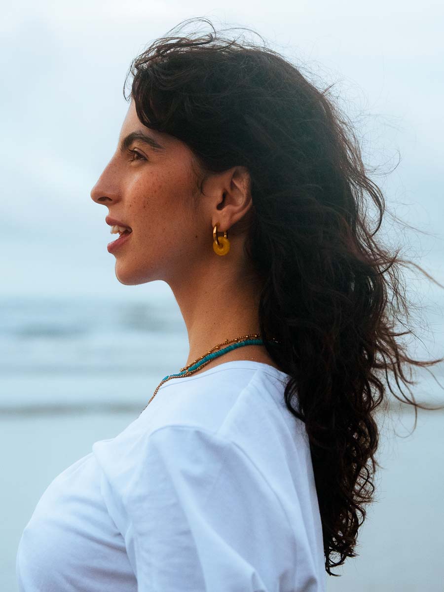 (Passend zu Ohrringen ≥ 17 mm) Dreamy Donut Yellow Ohrring-Charm