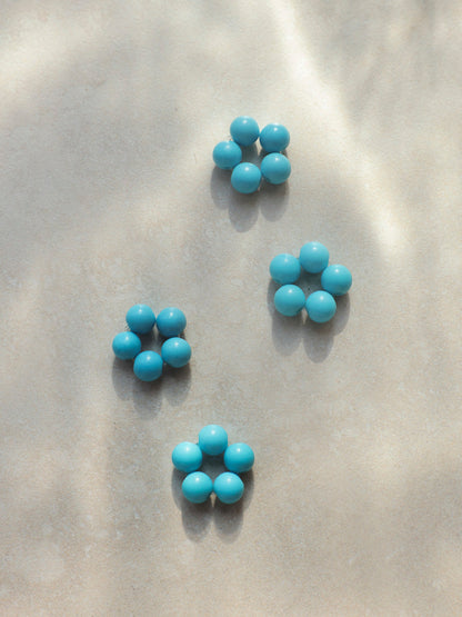 Bead Flower Ohrring-Charm