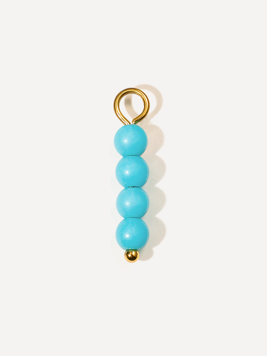 15,3x4,3mm Azure Cascade Ohrring-Charm