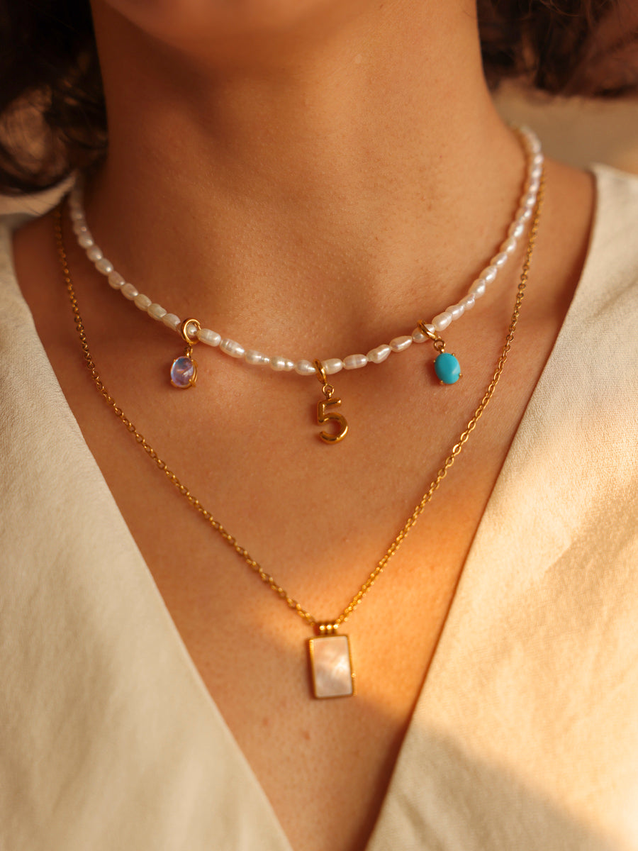 Shining Birth Turquoise Ketten-Charm