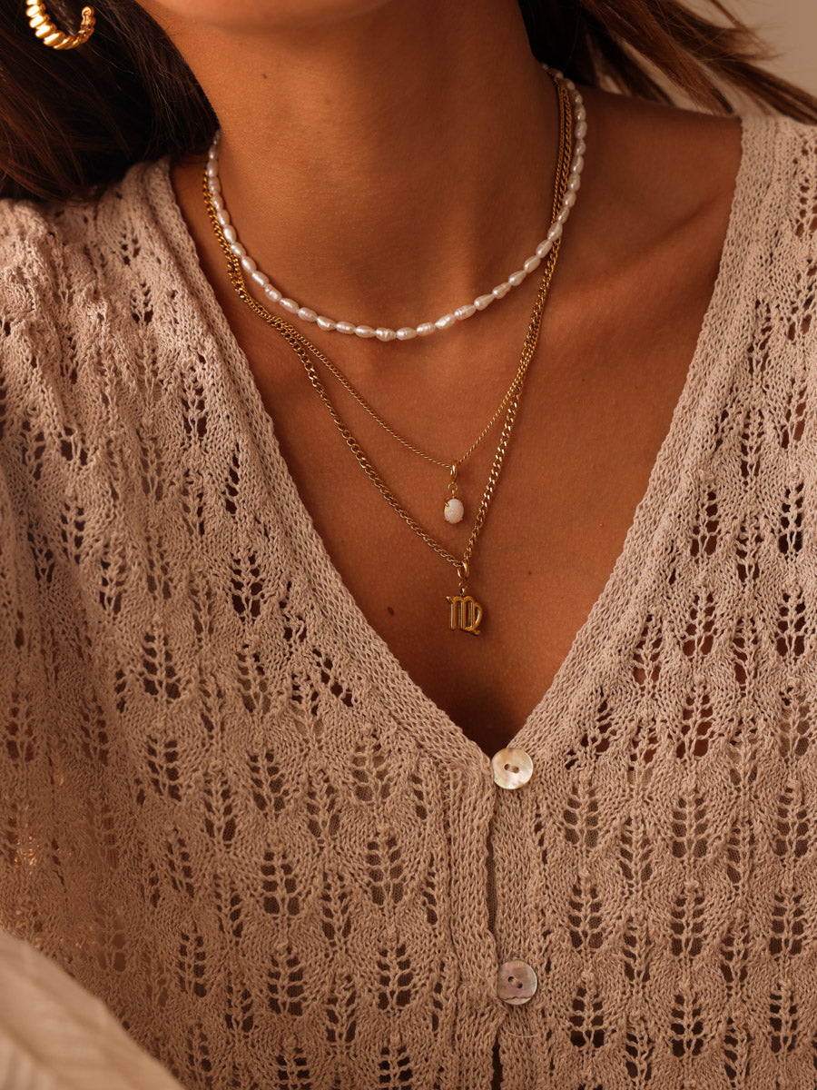 Classic Zodiac Ketten-Charm - Virgo