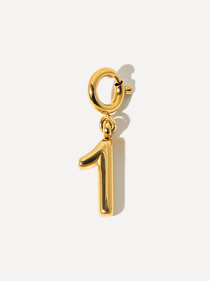 Classic Number Ketten-Charm - 1
