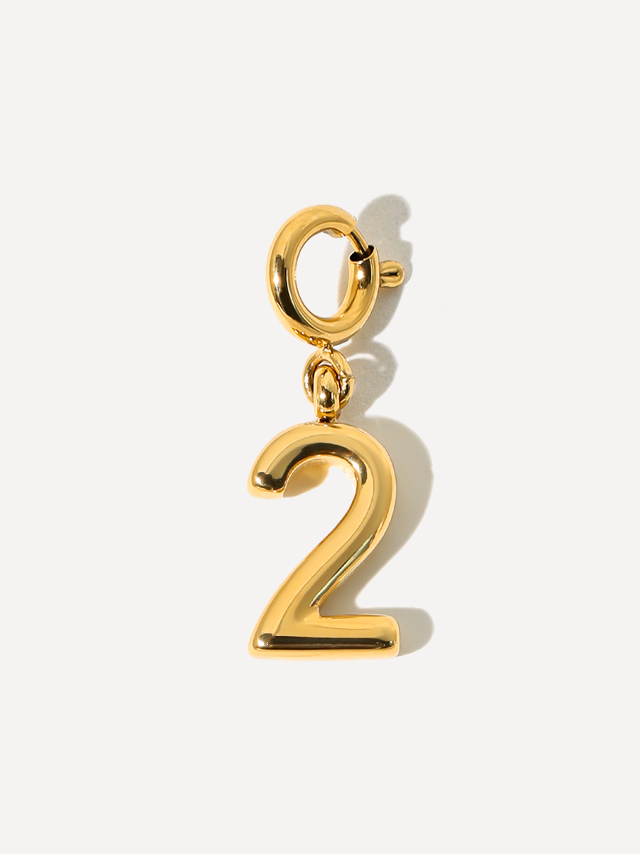 Classic Number Ketten-Charm - 2