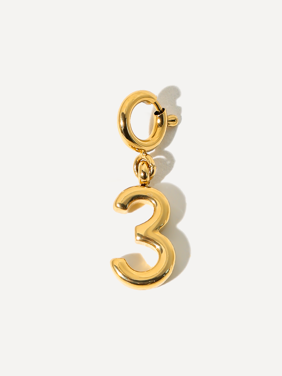 Classic Number Ketten-Charm - 3