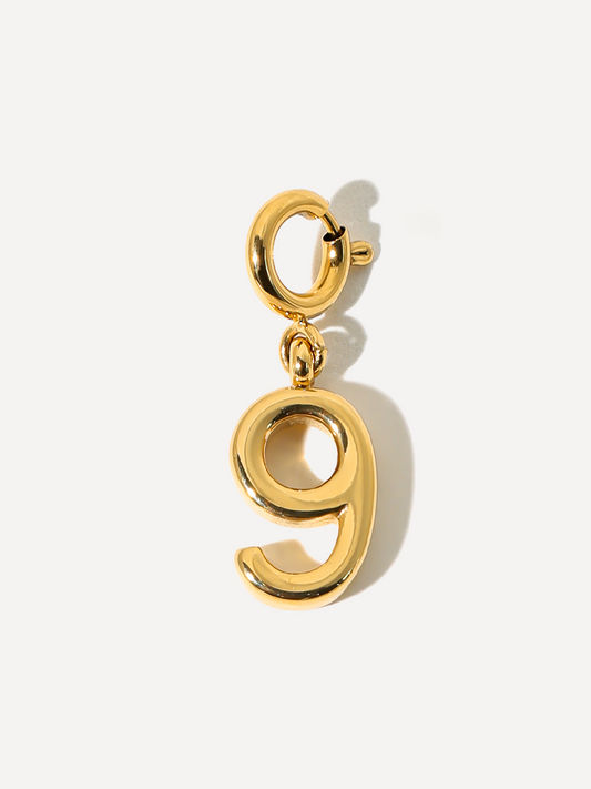 Classic Number Ketten-Charm - 9