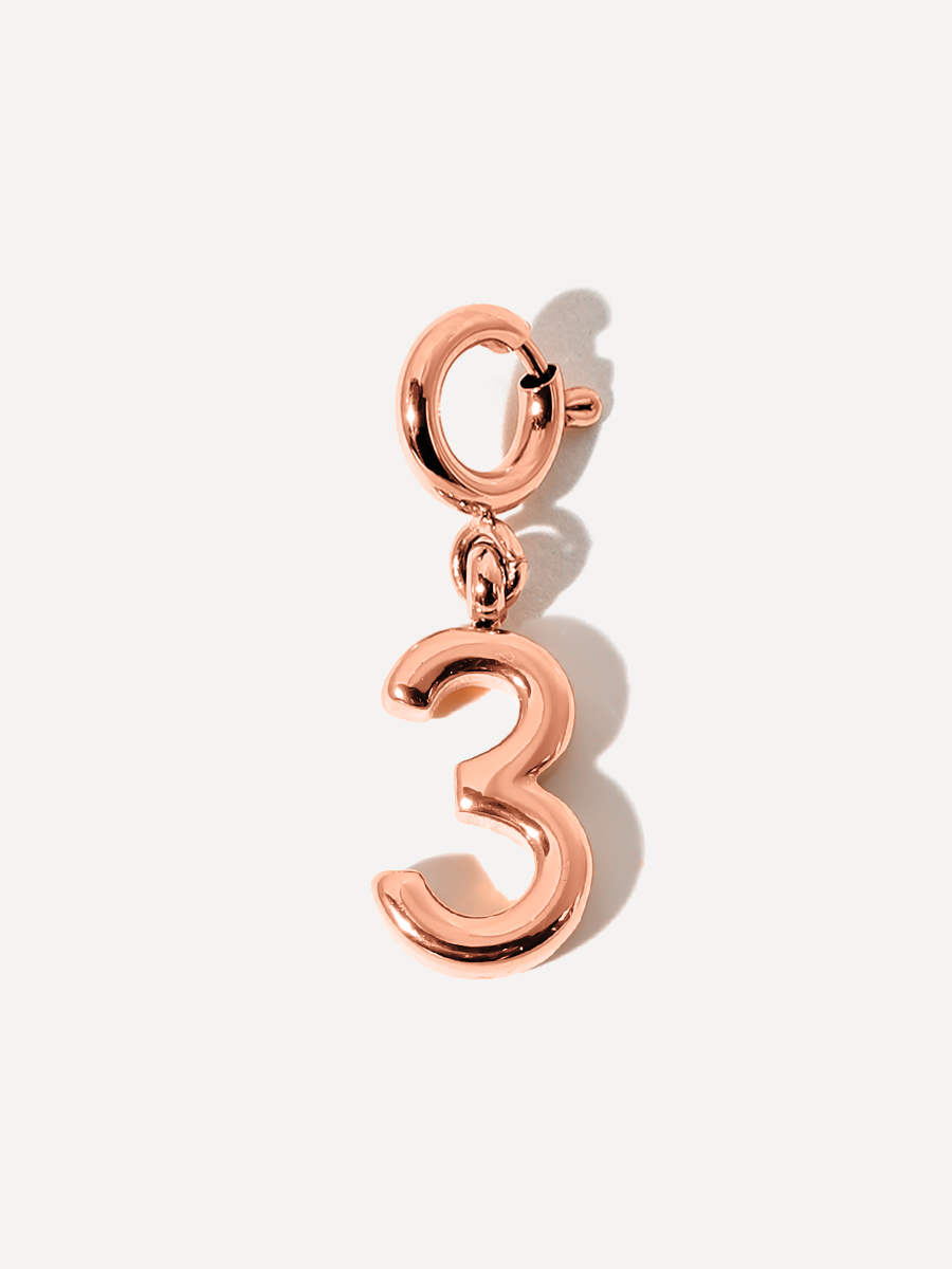 Classic Number Ketten-Charm - 3