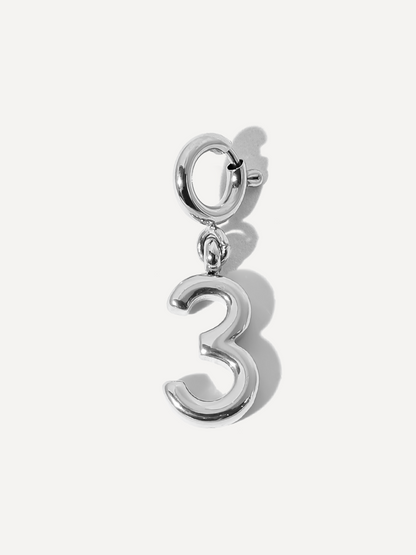 Classic Number Ketten-Charm - 3