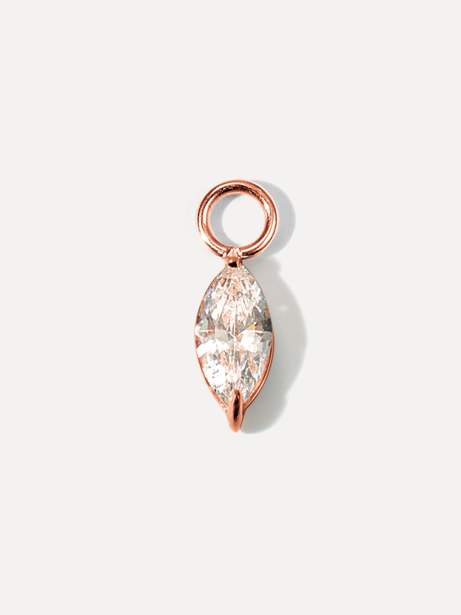 4x8mm Crystal Chic Medium Ohrring-Charm