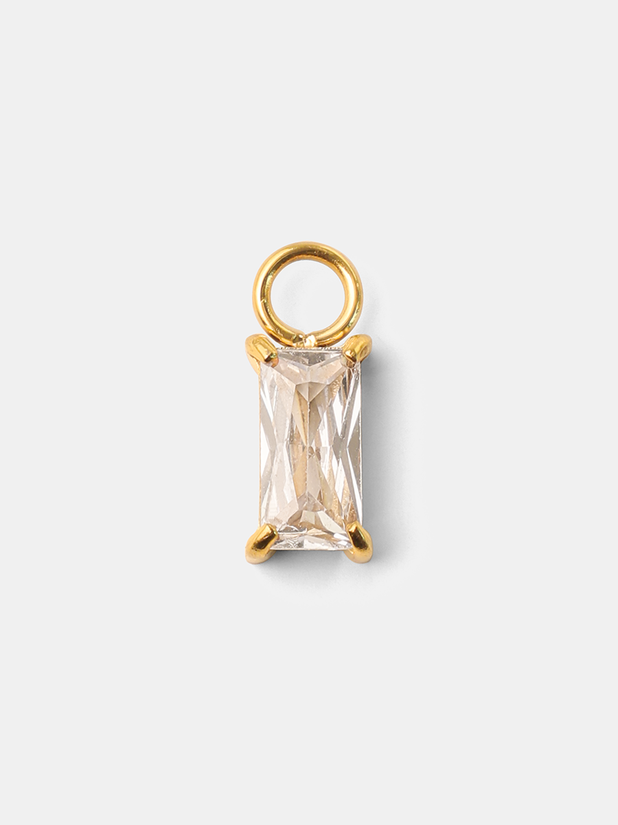 4x8mm Simplicity Shine Medium Ohrring-Charm