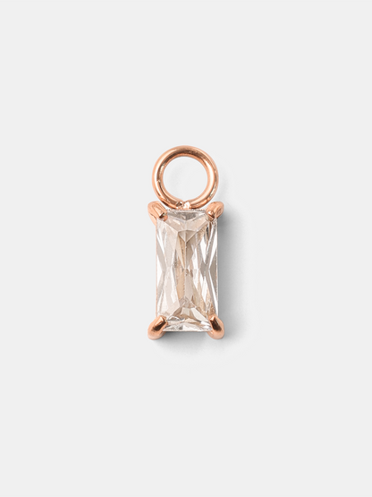 4x8mm Simplicity Shine Medium Ohrring-Charm
