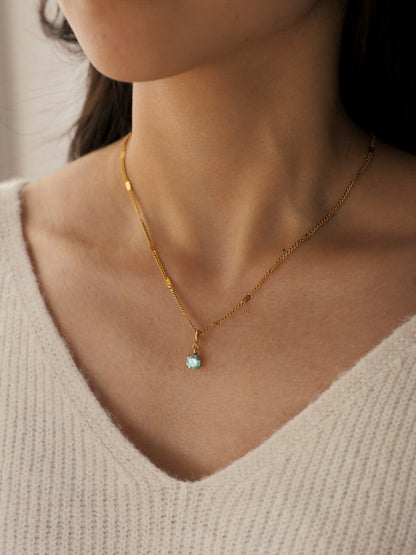 Crystal Delight Light Blue Ketten-Charm