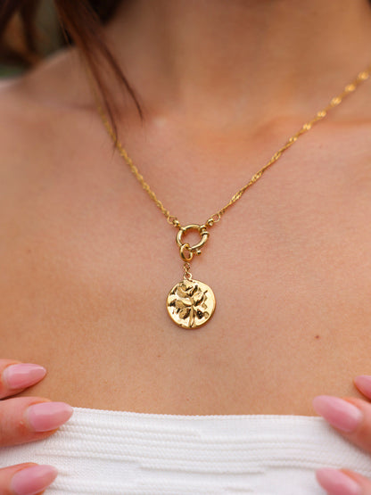 Floral Leaf Ketten-Charm