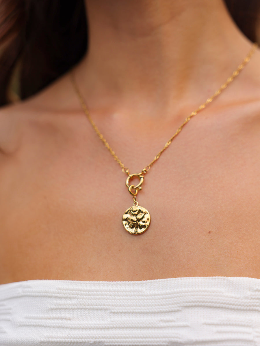 Floral Leaf Ketten-Charm