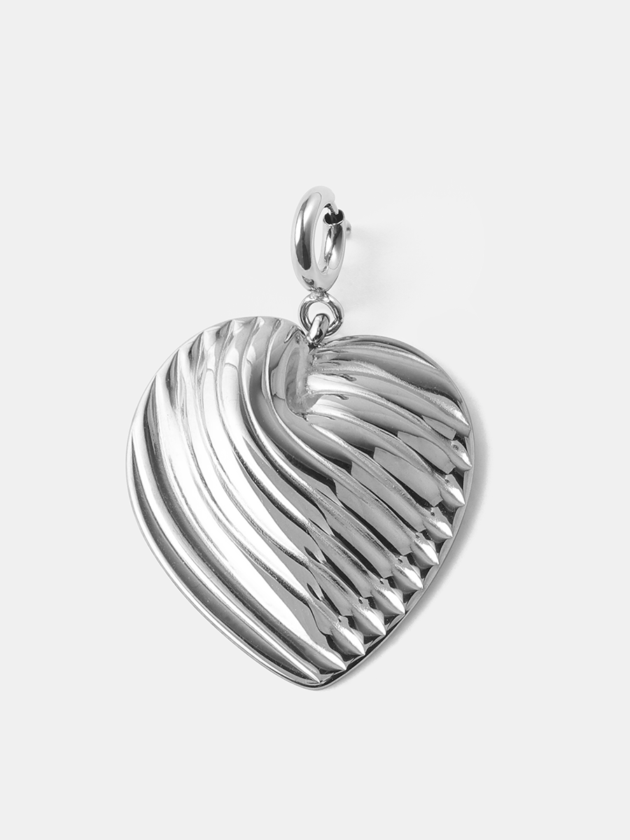 Wave Heart Ketten-Charm