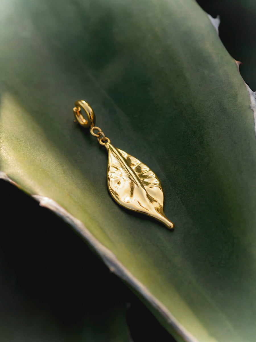 Elegant Leaf Ketten-Charm