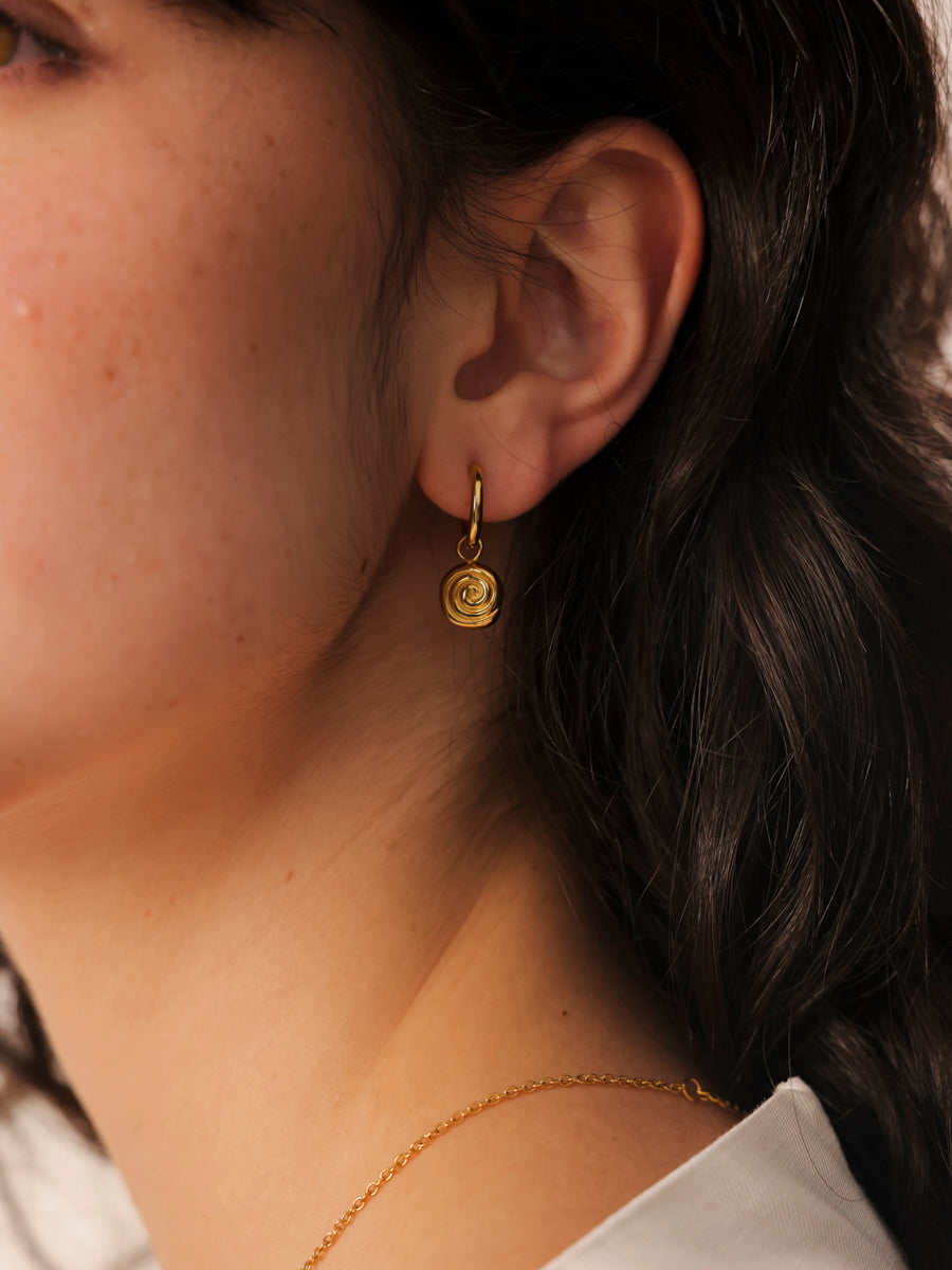 10,3mm Spiral Glow Ohrring-Charm