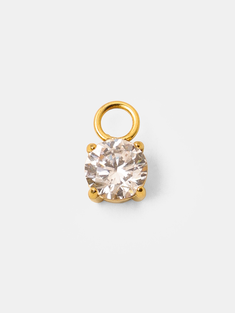 6mm Unique Sparkling Large Ohrring-Charm