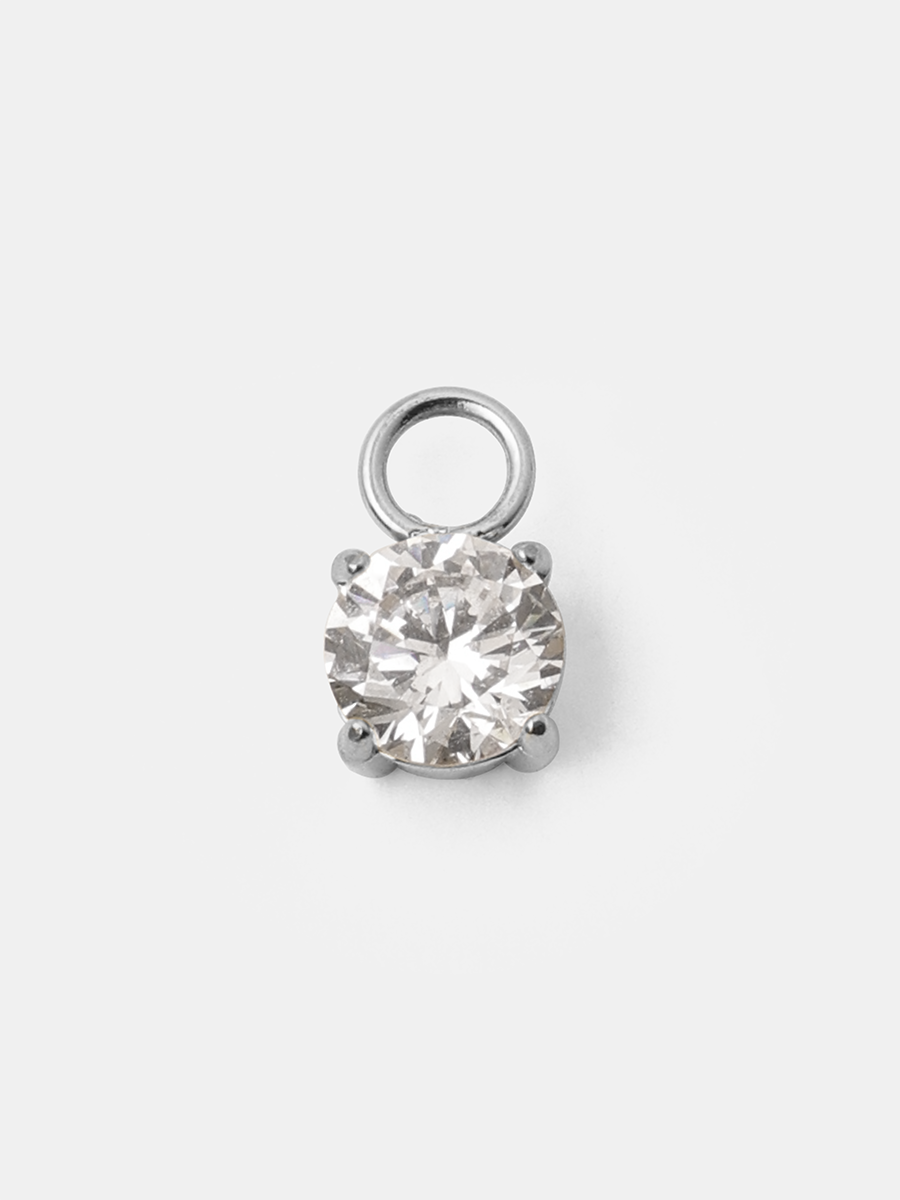 6mm Unique Sparkling Large Ohrring-Charm