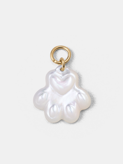 Pawprint Heart Ohrring-Charm