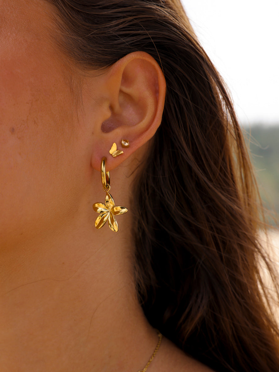 Plumeria  Ohrring-Charm