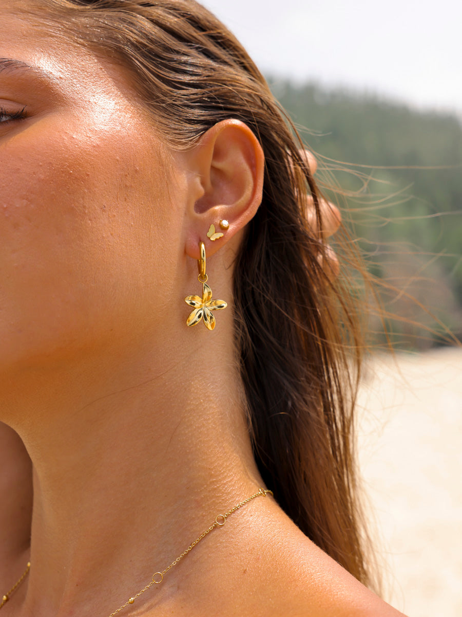 Plumeria  Ohrring-Charm