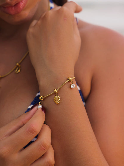 Crush Fix Charm Monstera Leaf