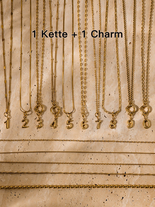 Classic Number Ketten-Charms Bundle