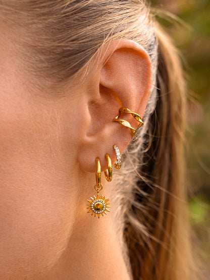 12mm CRYSTALIZED SHINE HOOP SMALL Ohrringe