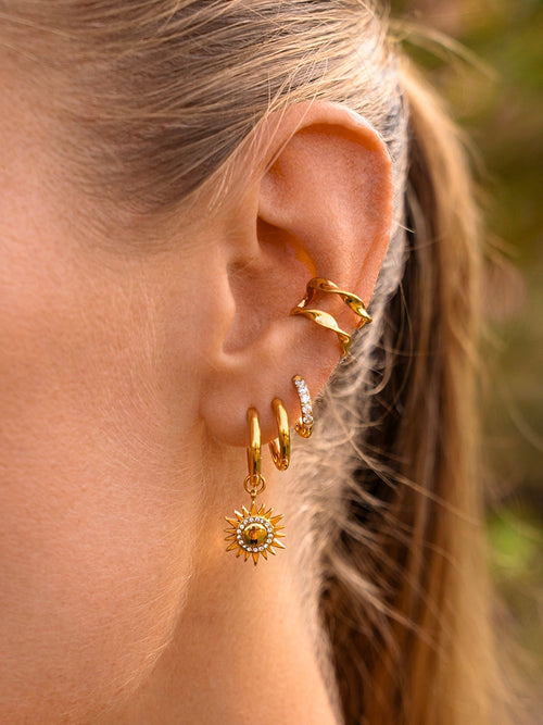 14mm SLIM HOOP Small Ohrringe