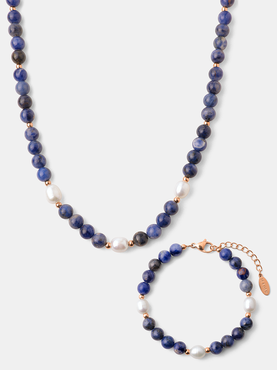 Dawn Pearl Dark Blue Set