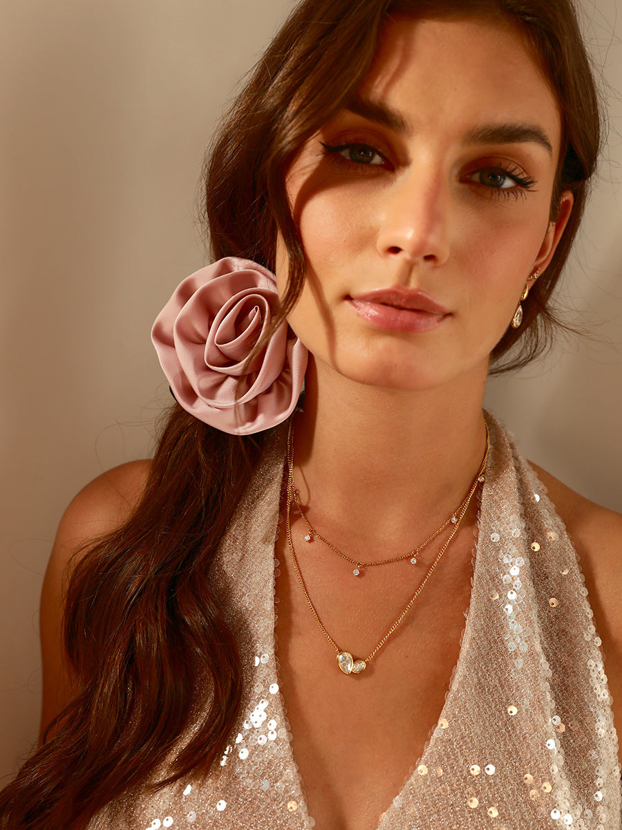Blooming Rose Scrunchie