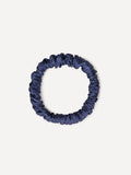 Serene Pure Silk Scrunchie Dark Blue