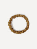 Serene Brown Pure Silk Scrunchie