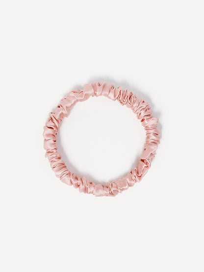 Serene Pink  Pure Silk Scrunchie