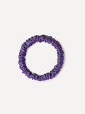 Serene Pure Silk Scrunchie Dark Purple