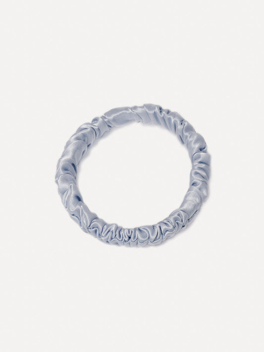 Serene Blue  Pure Silk Scrunchie