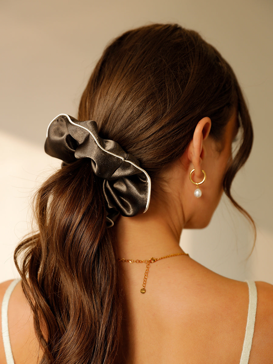 Olive Charm Scrunchie