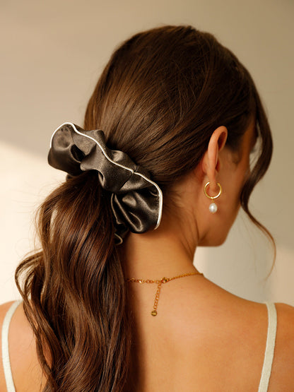 Olive Charm Scrunchie