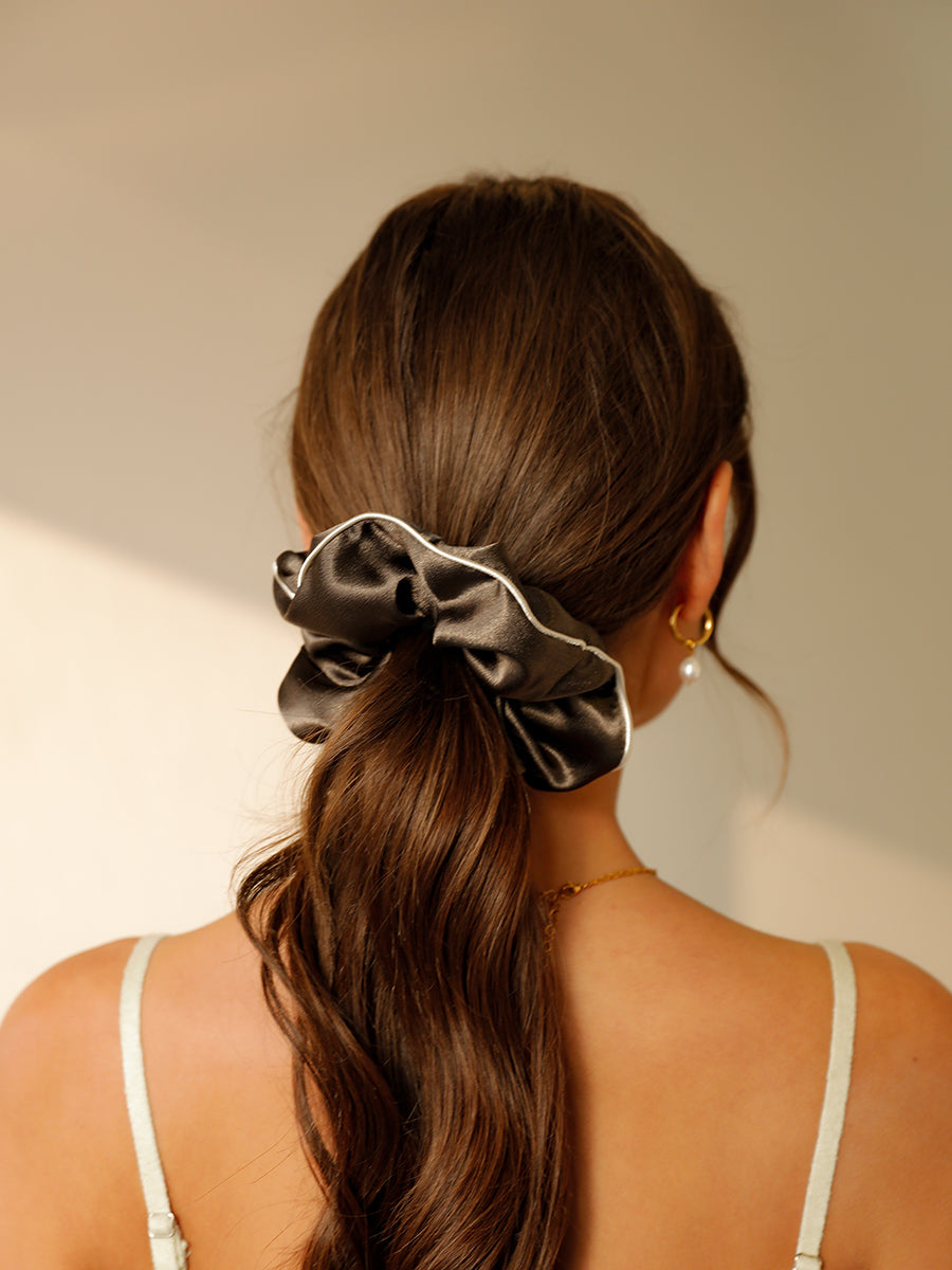 Olive Charm Scrunchie
