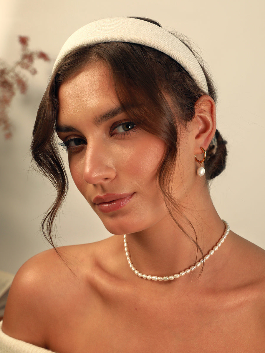 Elegant White Haarreif