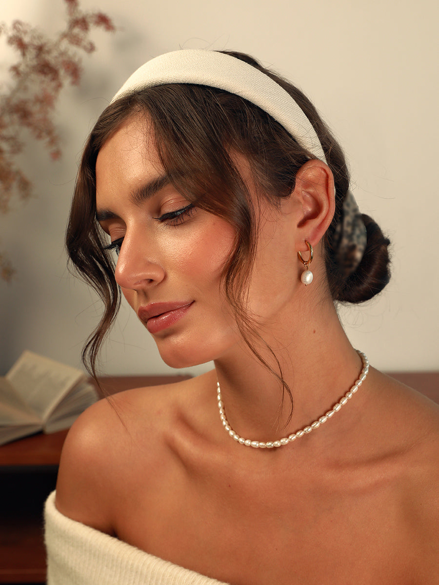 Elegant White Haarreif