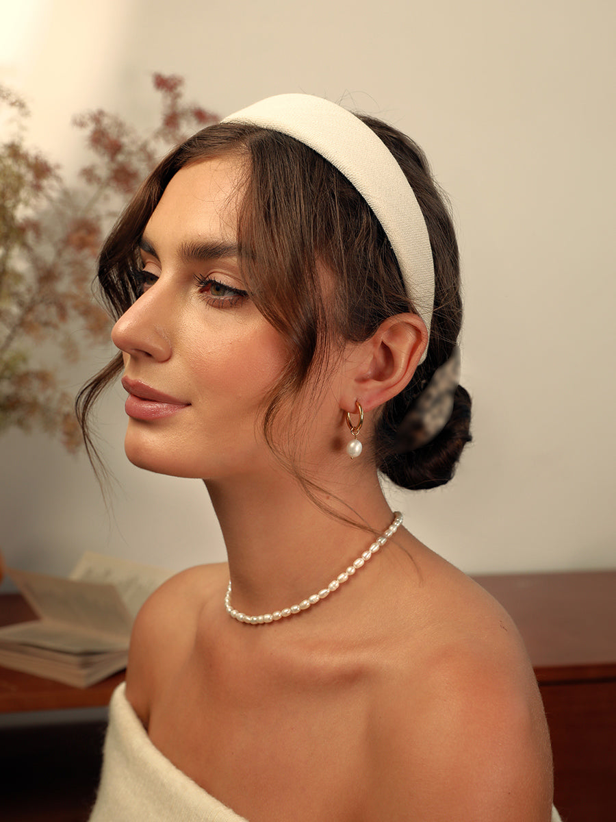 Elegant White Haarreif
